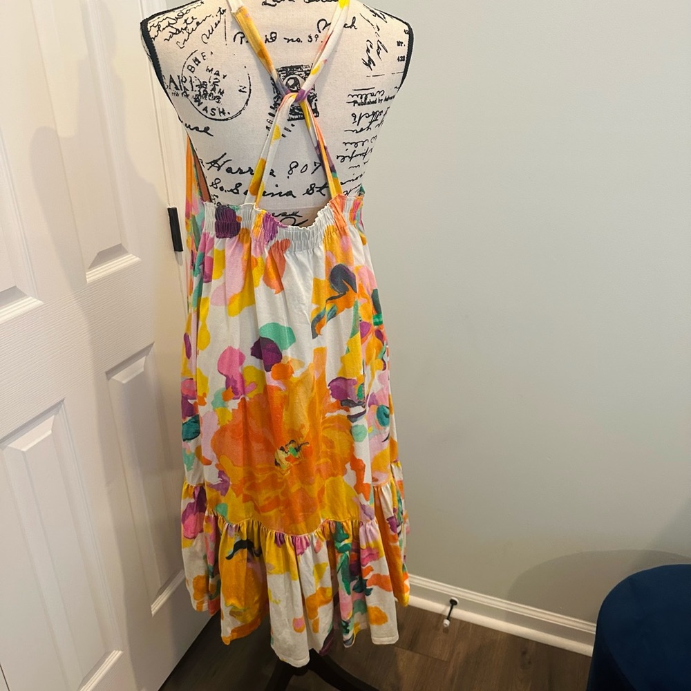 Anthropologie Daily Practice Frida Cross-back Midi Dress - Picture 6 of 8